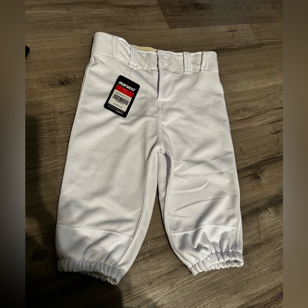 Boys white baseball pants youth XL